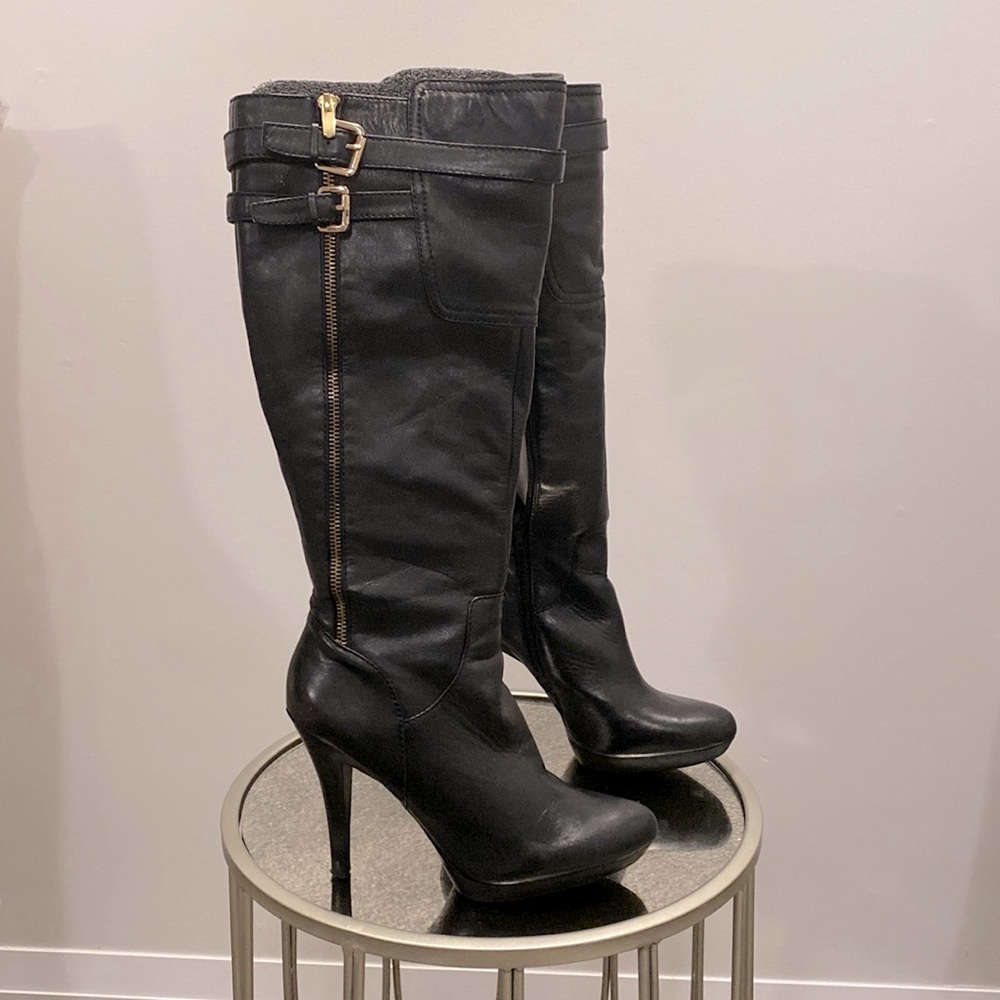 Leather Nine West heels